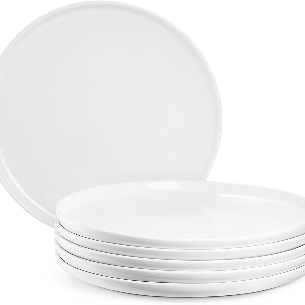 Shiny White Pro Round Porcelain Couple Dinner Plate
