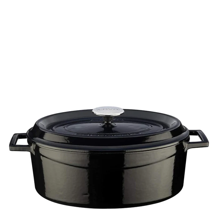 Lava Oval Casserole 29cm - Black