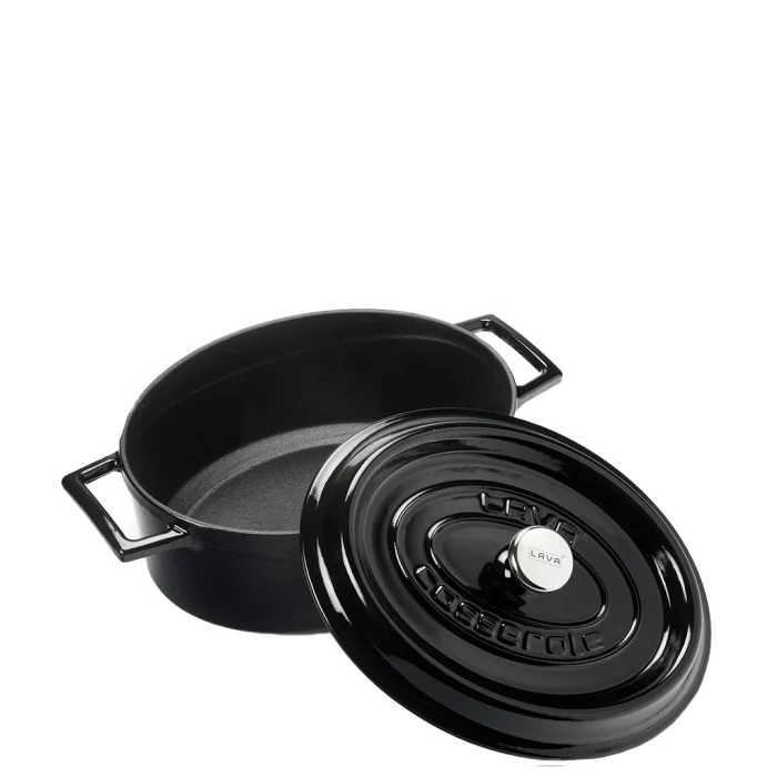 Lava Oval Casserole 29cm - Black