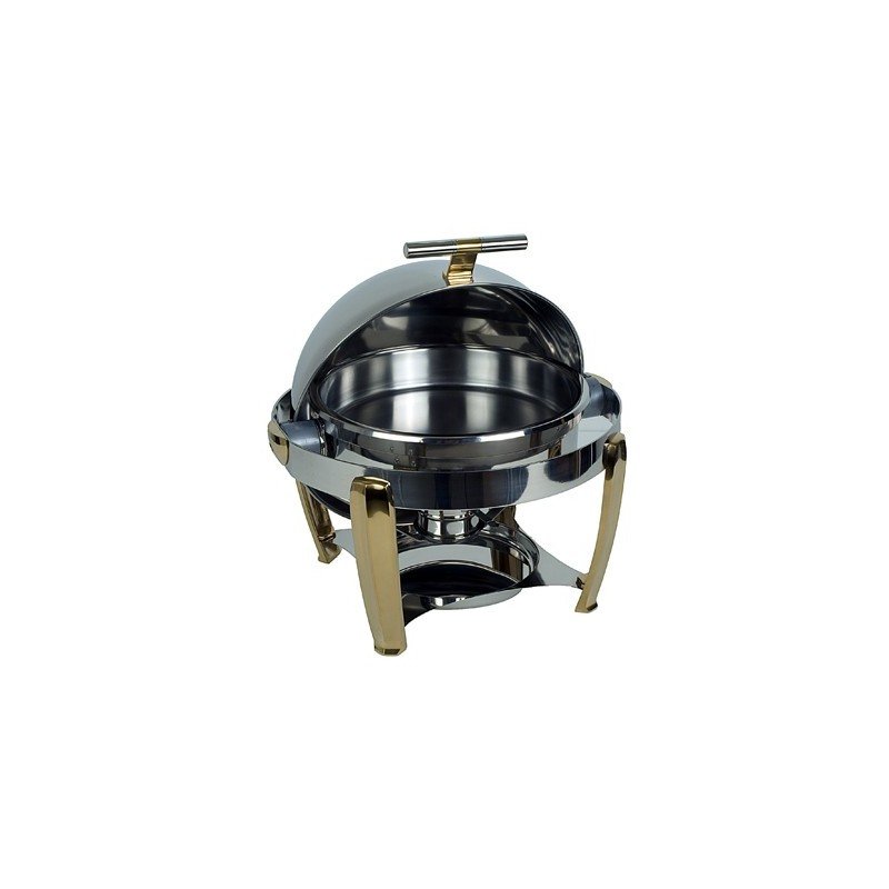 CHAFING DISH ROUND - ROLLTOP - DELUXE