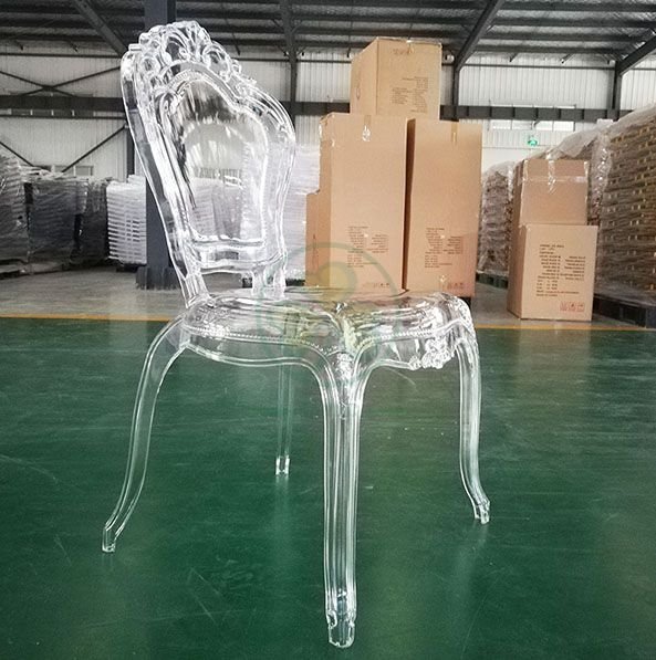 Acrylic Armless Ghost Bella Chairs for sale