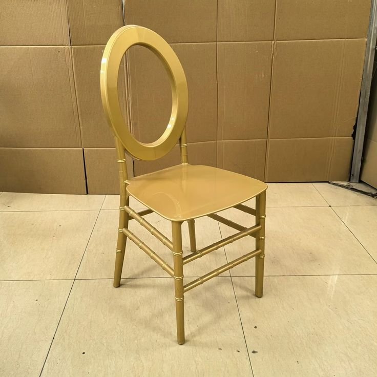 Plastic Resin Gold Phoenix Without Cushions Chairs for sale