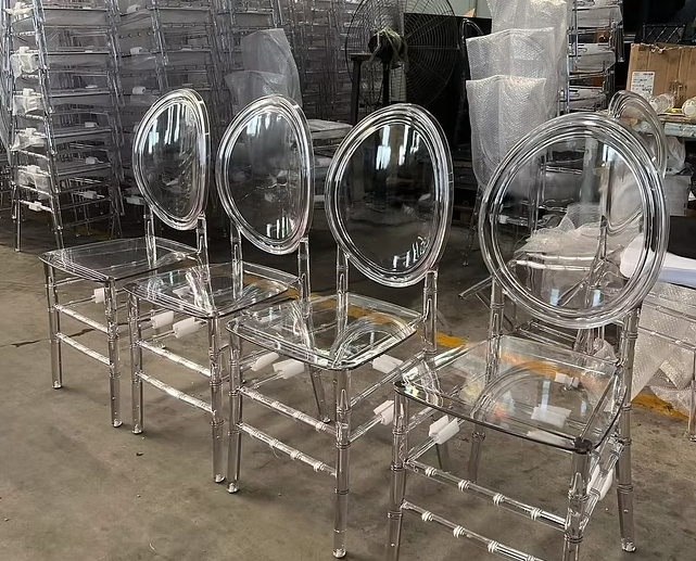 Acrylic Phoenix Chairs Without Sushions for sale