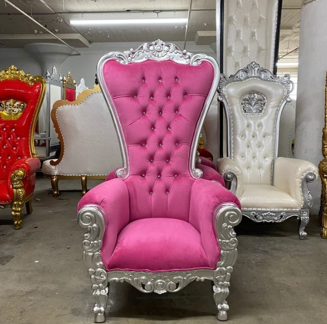 King and Queen bridal chairs