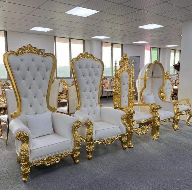 King and Queen bridal chairs