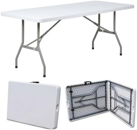 Heavy Rectangular Duty Plastic Folding Table 1.8m
