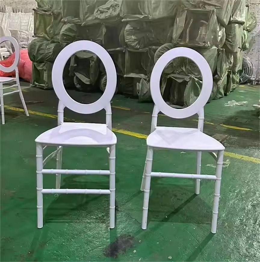 White Plastic Resin Phoenix Without Cushions Chairs for sale