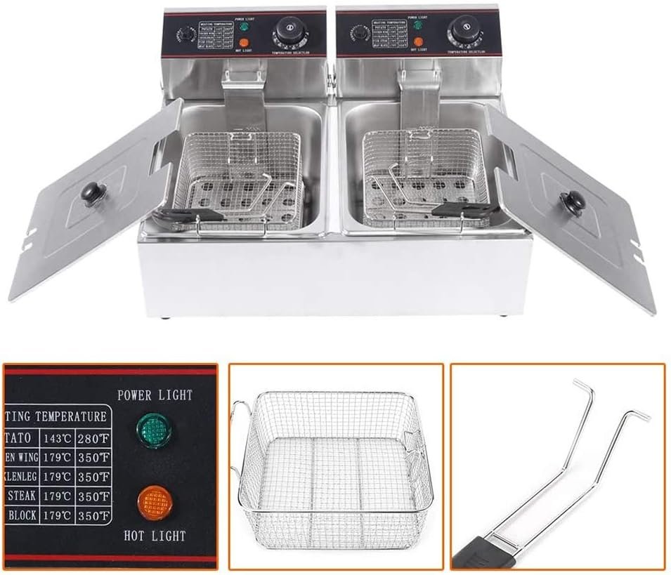 12L Electric Fryer Double Deep Tank For Sale
