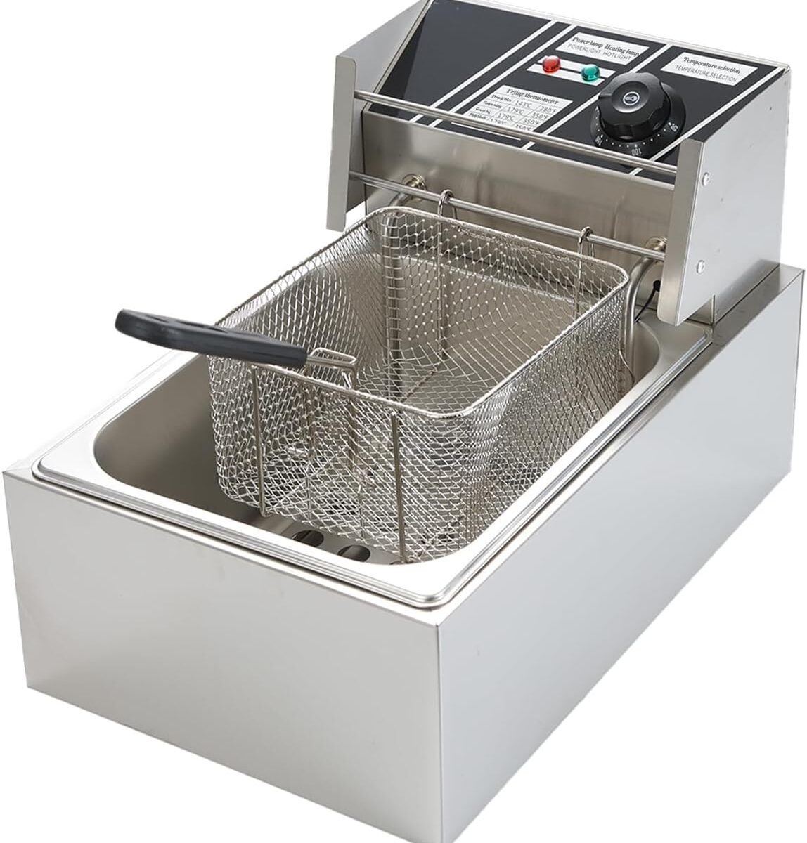 6L Electric Fryers Chip Stainless Steel Single tank For Sale