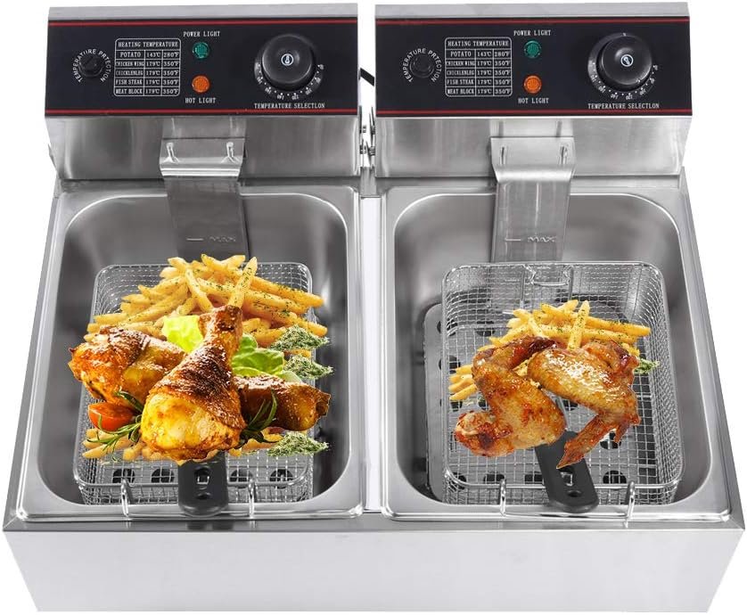 12L Electric Fryer Double Deep Tank For Sale