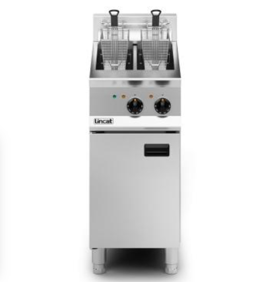 Lincat Opus 800 OE8105 2 x 9 litre Twin Tank, Twin Basket Electric Fryer For Sale