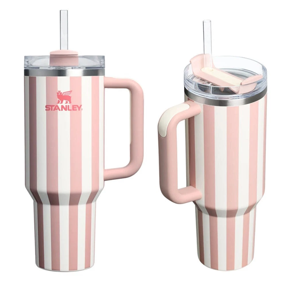 Stanley x Target 40 oz H2.0 FlowState Quencher Tumbler Strawberry Twist NEW
