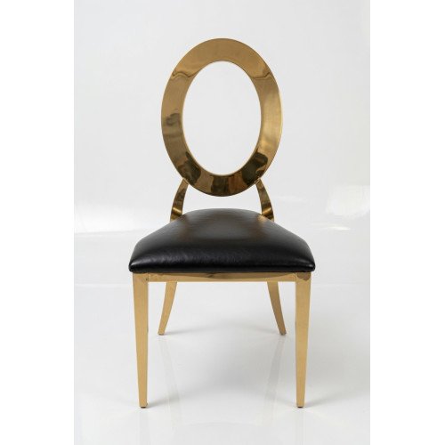 Black Gold Ring Eye Dior Padded Chair